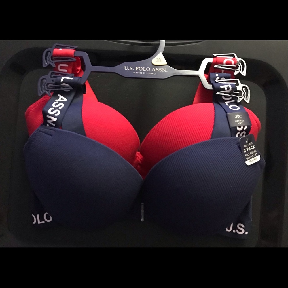 NWT U.S. Polo ASSN. 2pk sports bras.
